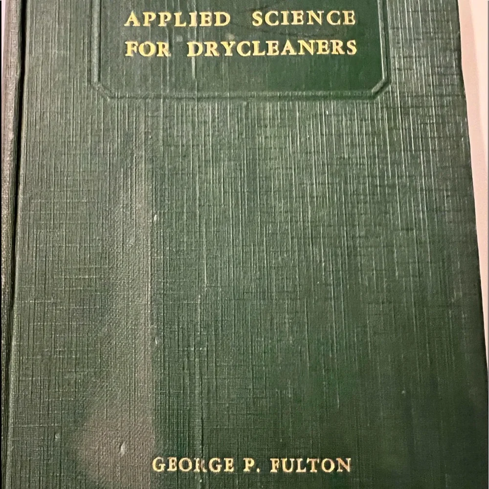 Applied Science for Dry-cleaners book & ceramic dry cleaner wall decor